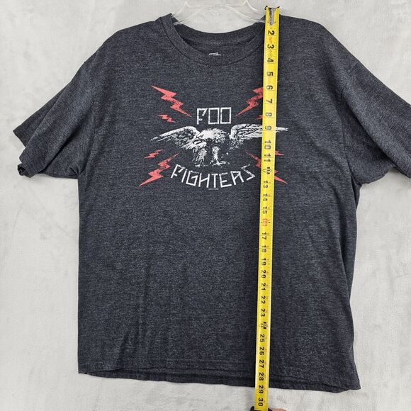 Foo Fighters Shirt Mens Large Gray 2008 Eagle Concert Tour Rock Music Band Tee - Picture 5 of 6